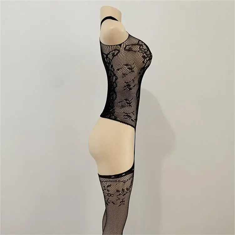 2022  New Style Hot Sale High Quality Lace Sexy Bodysuit Women's Open Crotch Lingerie Sexy Bodystocking
