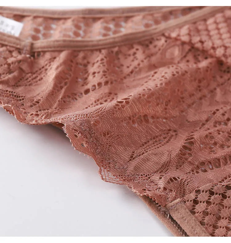 CINOON Women Sexy Lace Panties Low Waist Transparent Underwear Female G String Thong Comfortable Lingerie Temptation Intimates