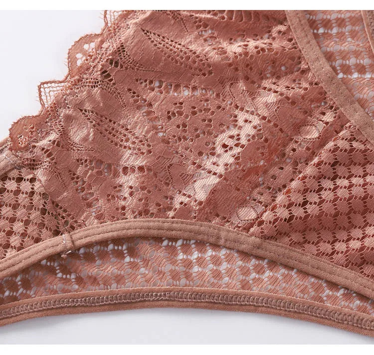 CINOON Women Sexy Lace Panties Low Waist Transparent Underwear Female G String Thong Comfortable Lingerie Temptation Intimates